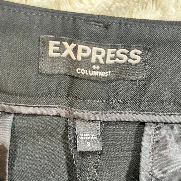 Express Columnist Pants Trousers Black Dress Work - Picture 4 of 4
